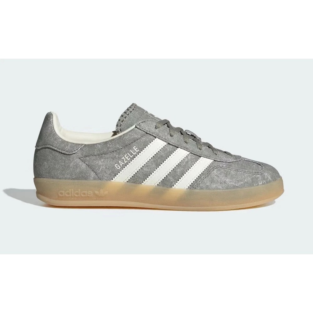 9.5W / 8.5M - [NEW] Women's adidas Gazelle Indoor Shoes 'Grey' IH7033